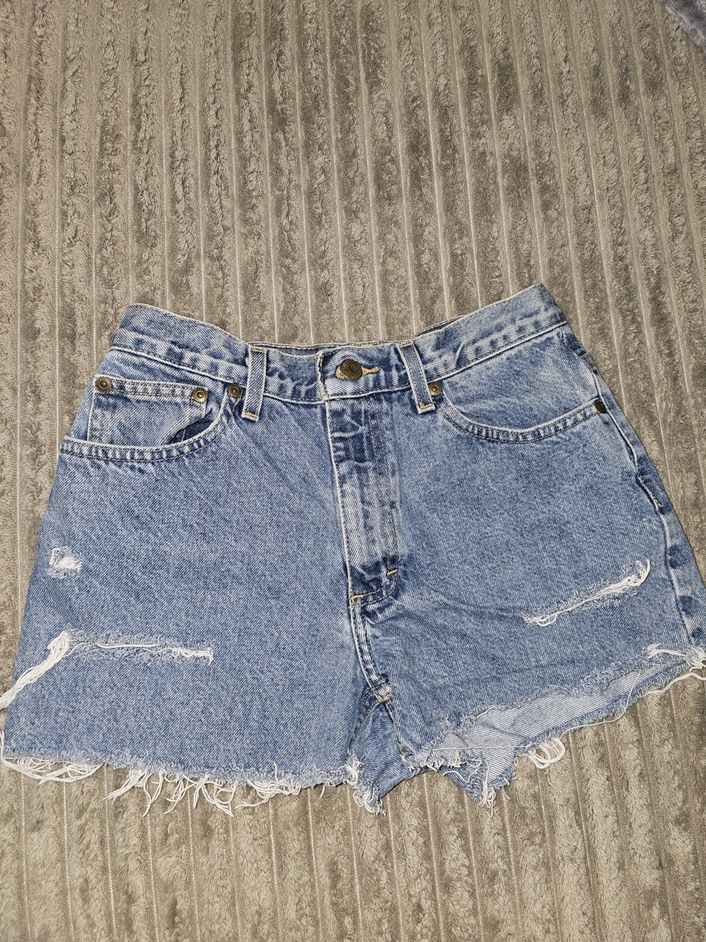 Covington Light Blue Distressed Denim Shorts - ST 1